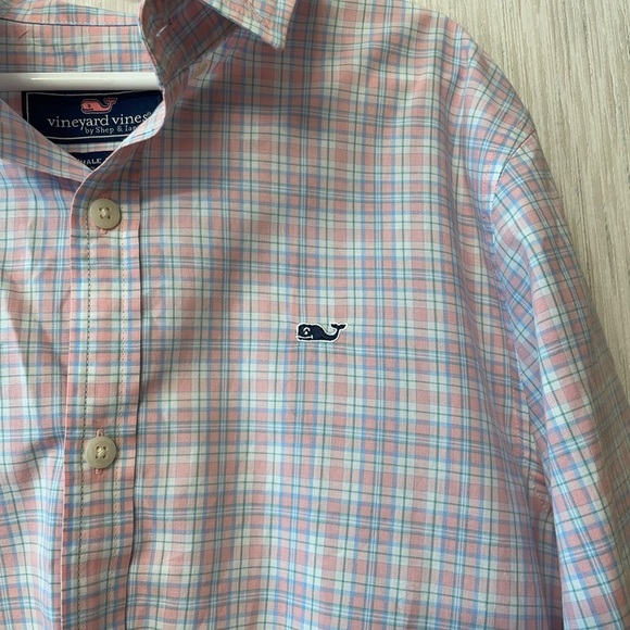 Vineyard Vines Light Blue/Pink Casual Button Down Shirt boys 12-14 M Bundle - Picture 6 of 10